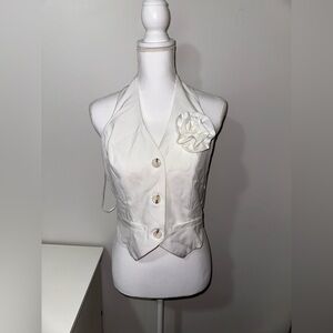 White button up top